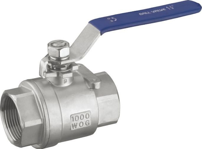 Two-piece ball valve